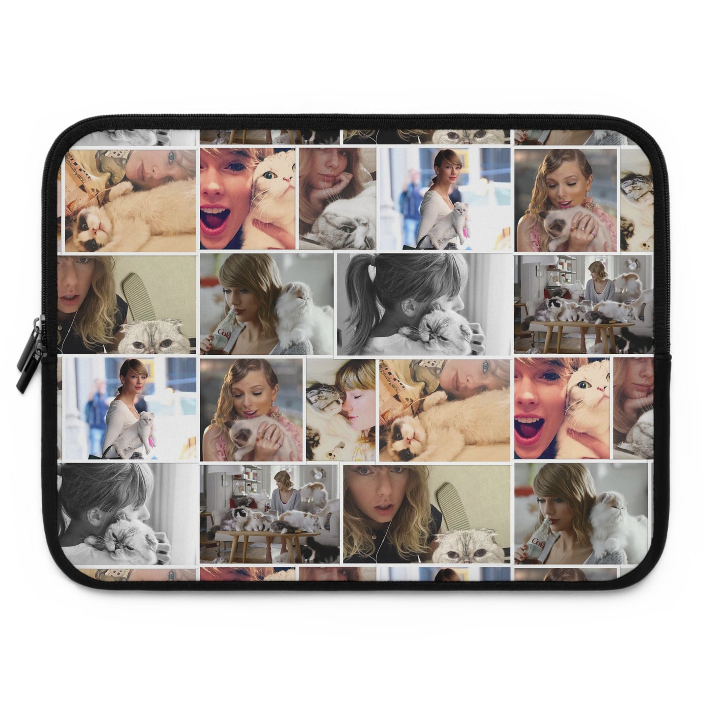 Taylor Swift's Cats Collage Pattern Laptop Sleeve