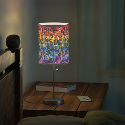 Conan Grey Rainbow Photo Collage Lamp on a Stand