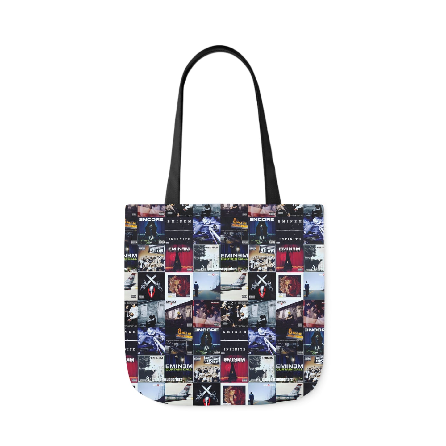 Eminem Album Art Cover Collage Polyester Canvas Tote Bag