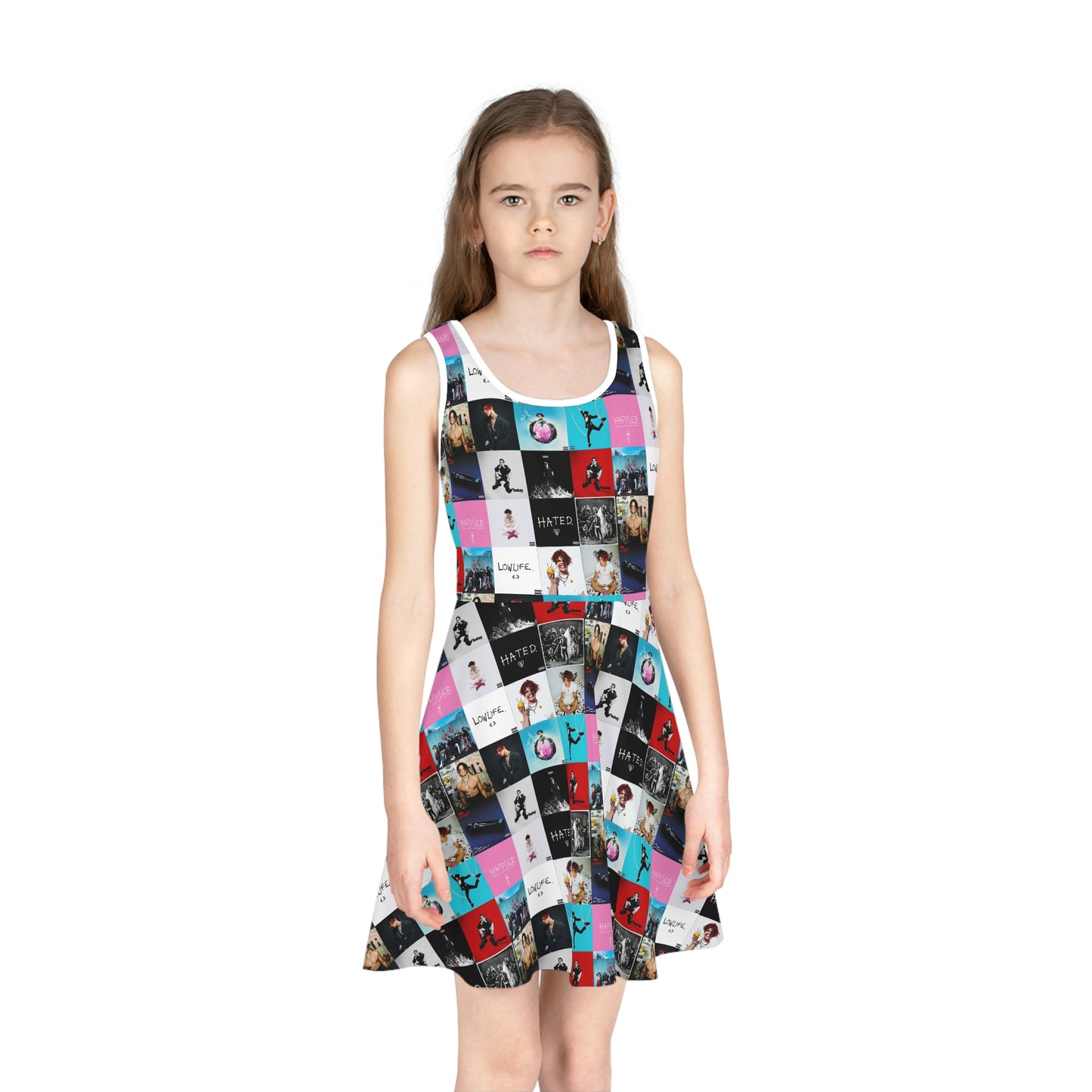 YUNGBLUD Album Cover Art Collage Girls' Sleeveless Sundress