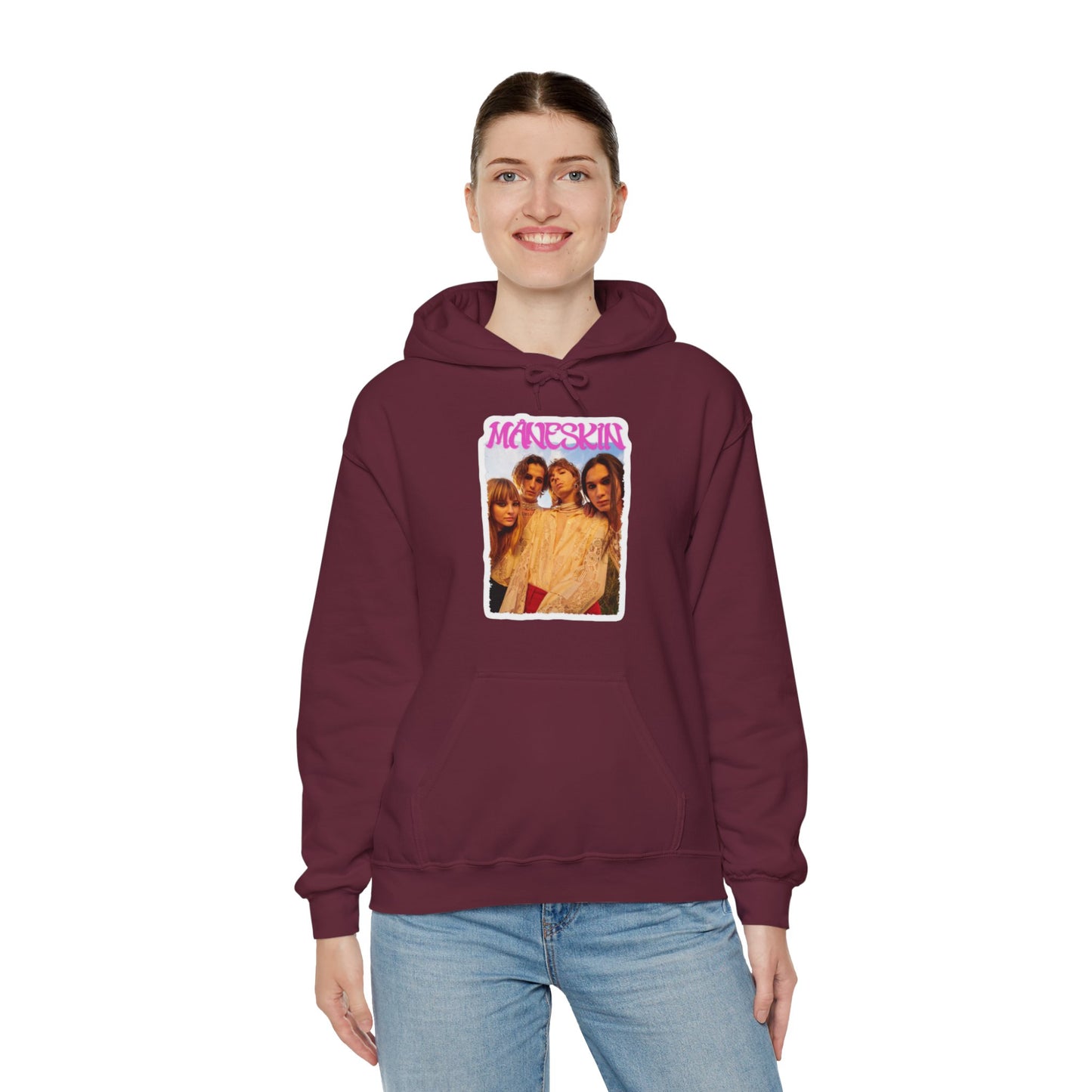 Måneskin Group Photo Unisex Heavy Blend Hooded Sweatshirt