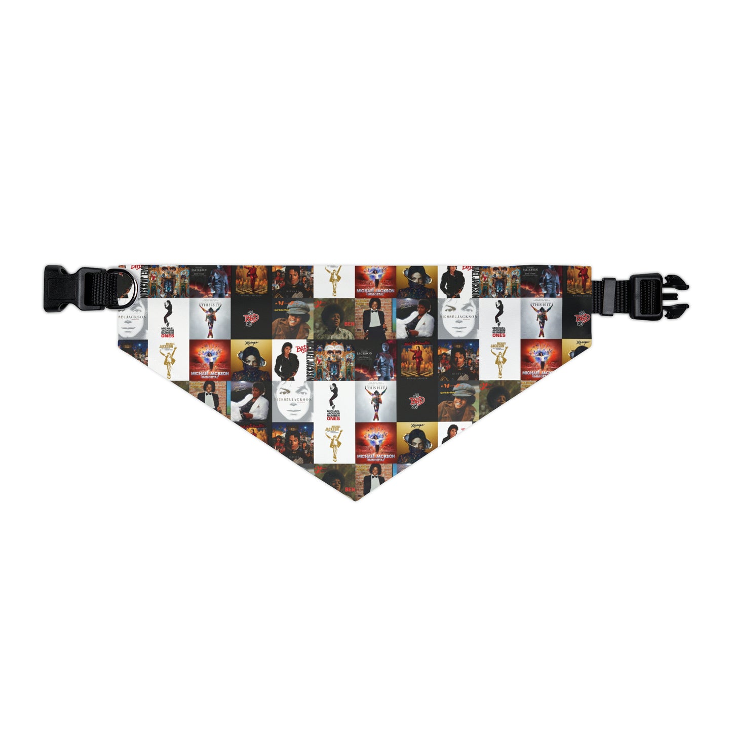 Michael Jackson Album Cover Collage Pet Bandana Collar