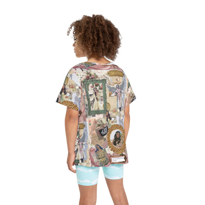 Lana Del Rey Victorian Collage Kids Sports Jersey