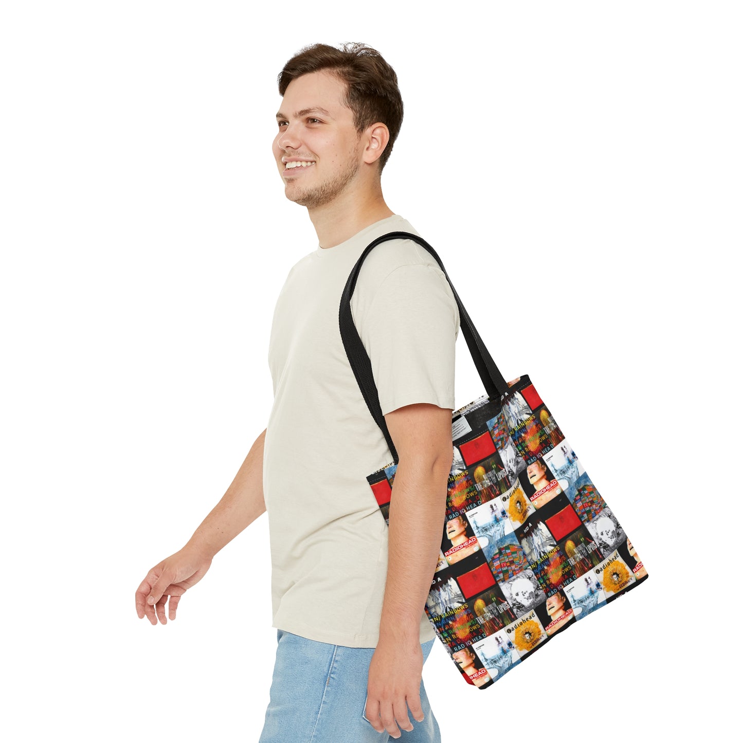 Radiohead Album Cover Collage Tote Bag