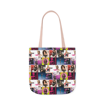 Miley Cyrus Album Cover Collage Polyester Canvas Tote Bag