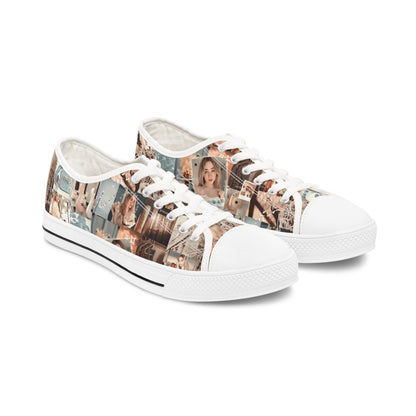 Sabrina Carpenter Peachy Princess Collage Women's Low Top Sneakers