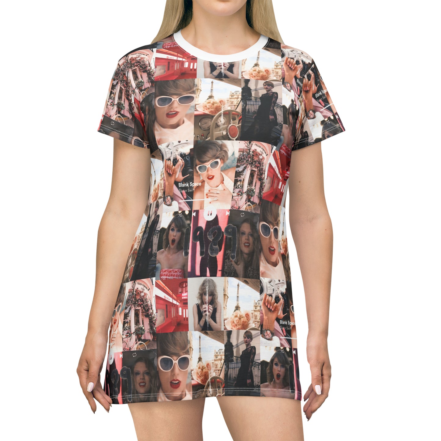 Taylor Swift 1989 Blank Space Collage T-Shirt Dress