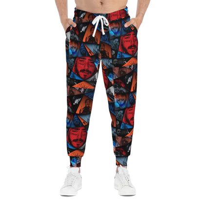 Post Malone Crystal Portraits Collage Athletic Jogger Sweatpants