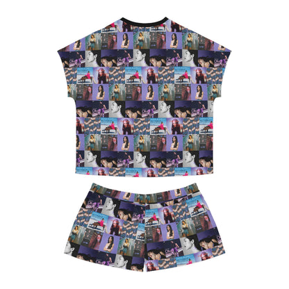 Olivia Rodrigo Album Cover Art Collage Women's Short Pajama Set