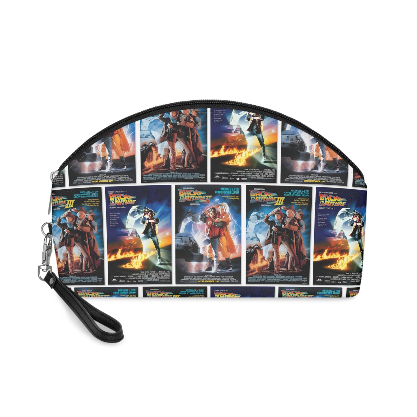 Back To The Future Movie Posters Collage Makeup Bag