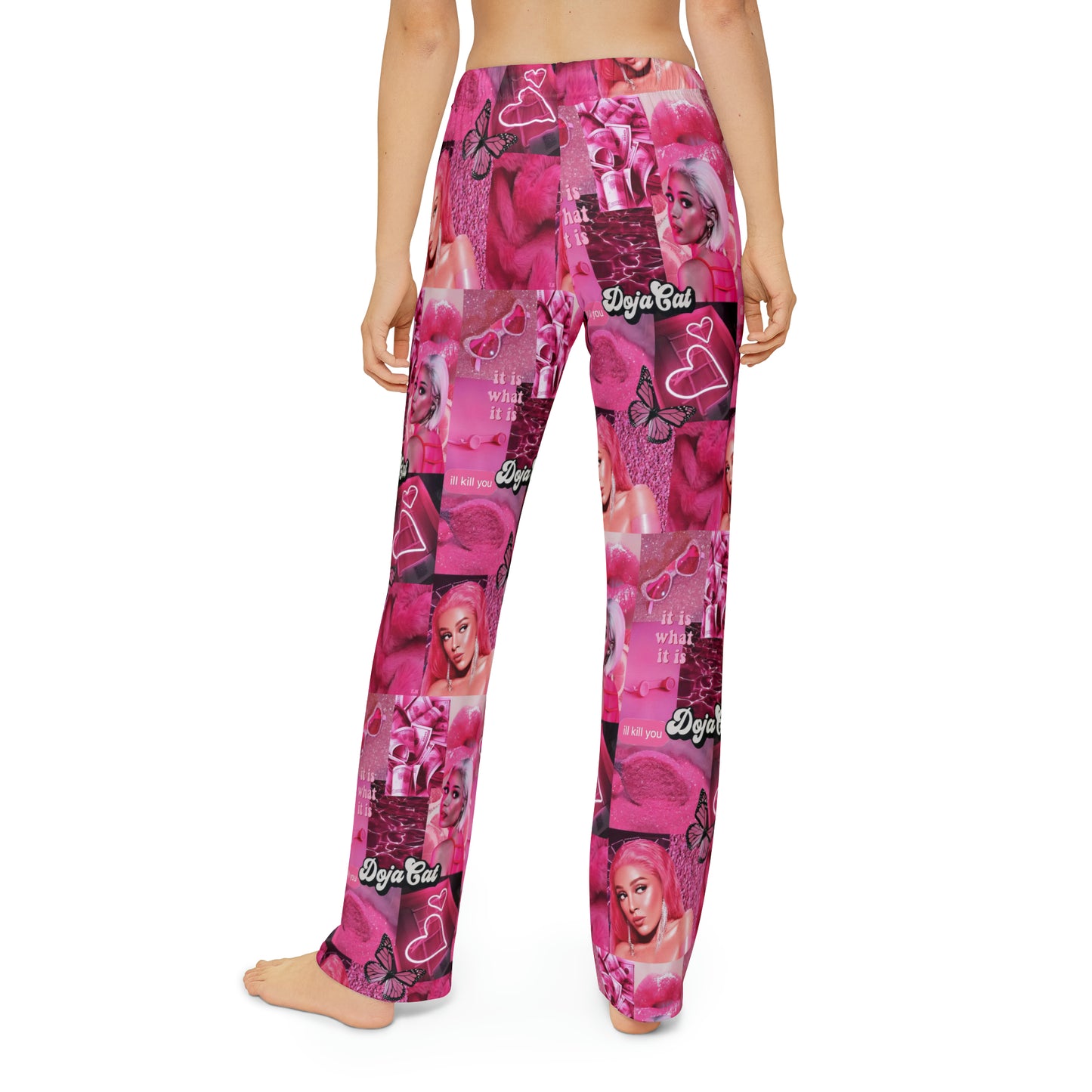 Doja Cat Pink Vibes Collage Kids Pajama Pants