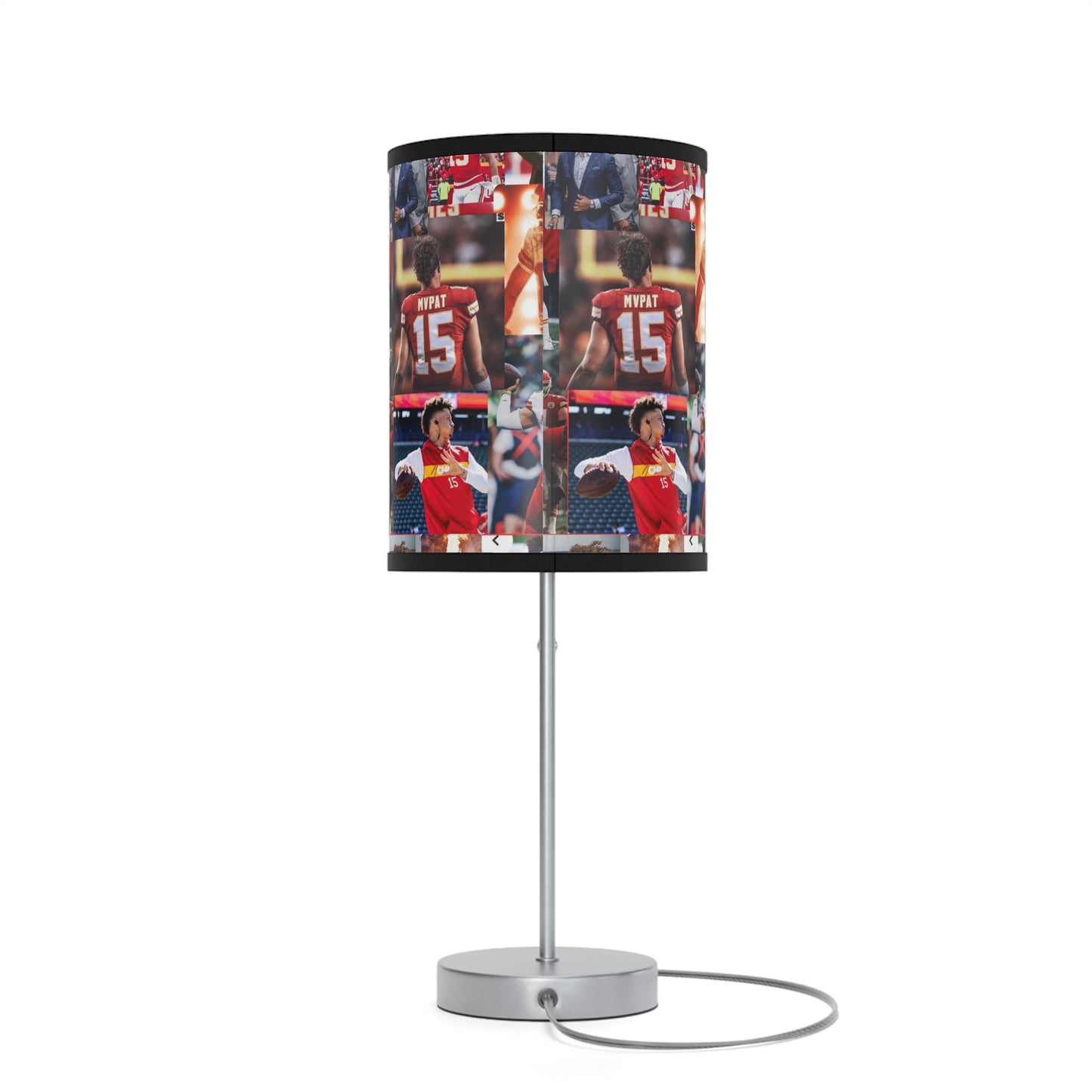 Patrick Mahomes Chiefs MVPAT Photo Collage Lamp on a Stand