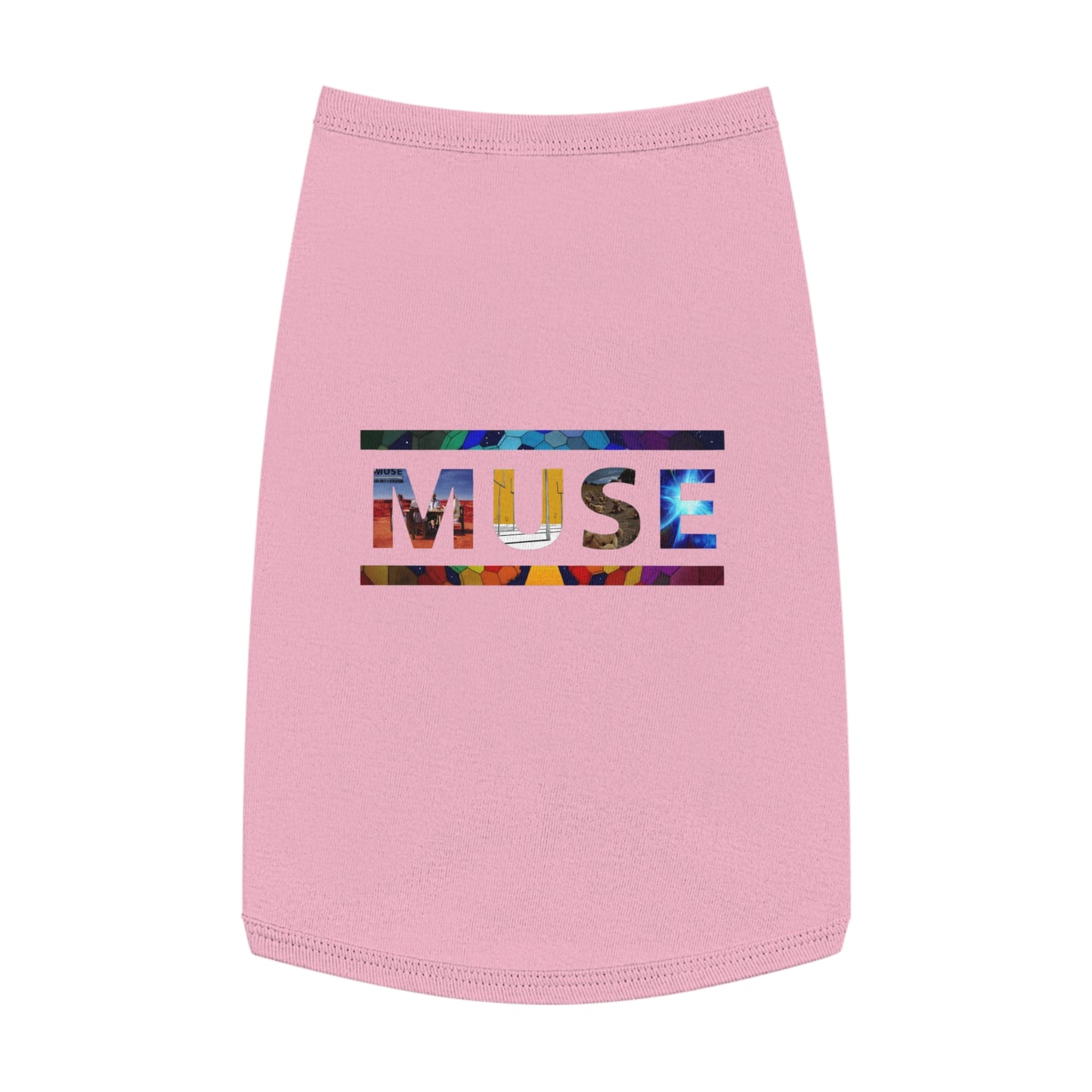 Muse Album Art Letters Pet Tank Top