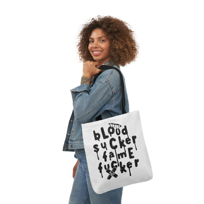 Olivia Rodrigo Blood Sucker Fame Fucker Polyester Canvas Tote Bag