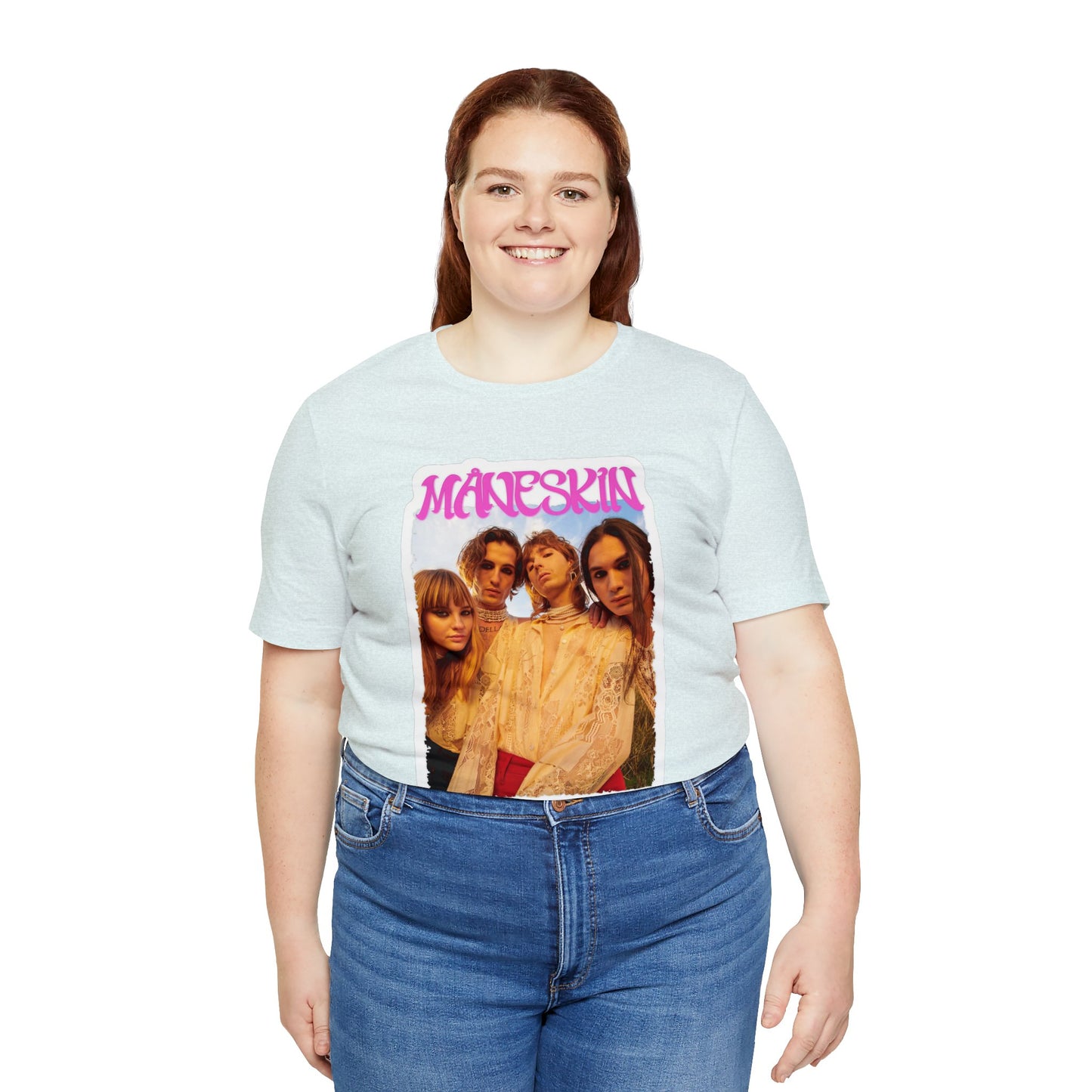 Måneskin Group Photo Unisex Jersey Short Sleeve Tee Shirt