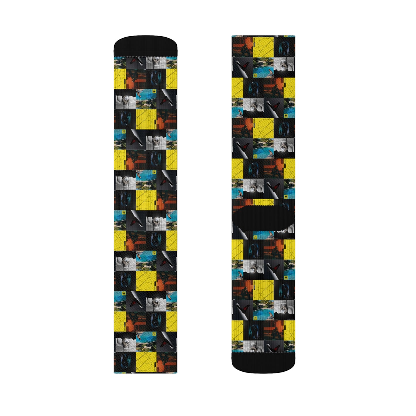 Post Malone Album Art Collage Tube Socks