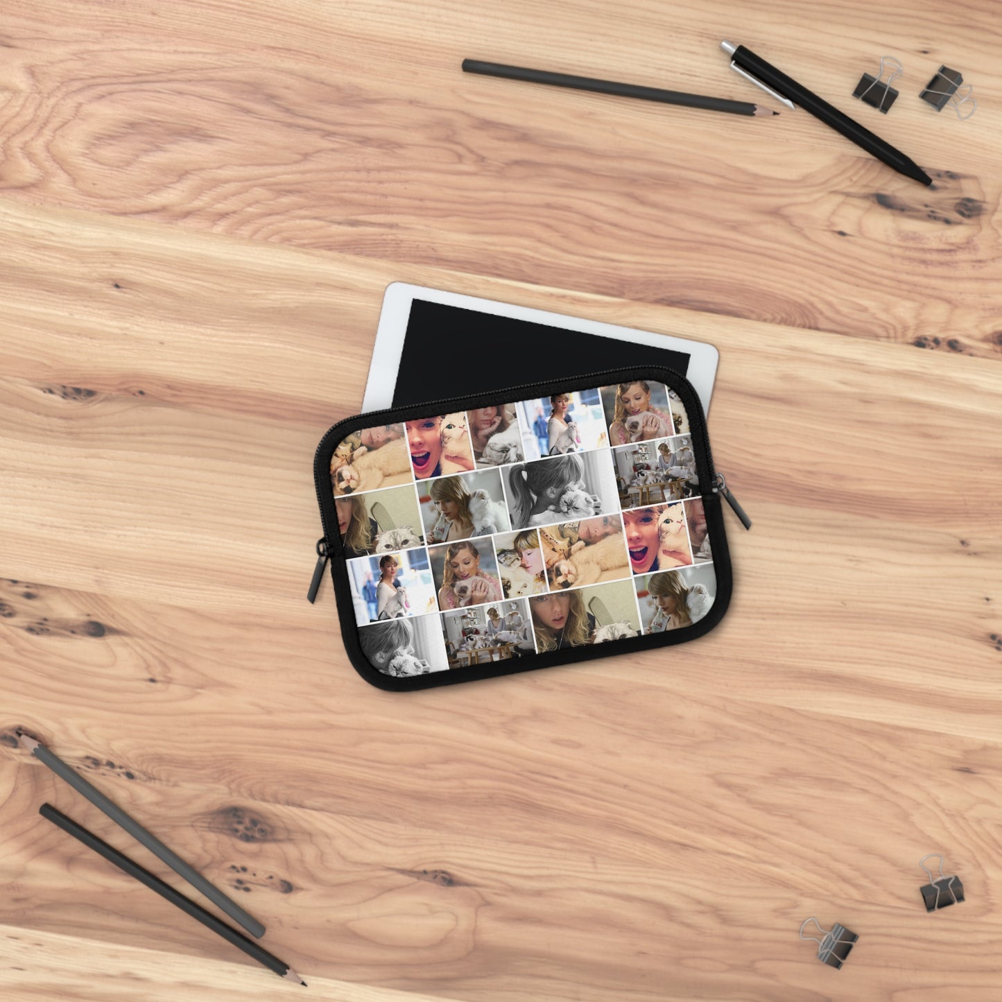 Taylor Swift's Cats Collage Pattern Laptop Sleeve