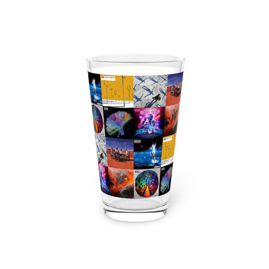 Muse Album Cover Collage Pint Glass