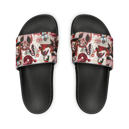 Lana Del Rey Cherry Coke Collage Men's Slide Sandals
