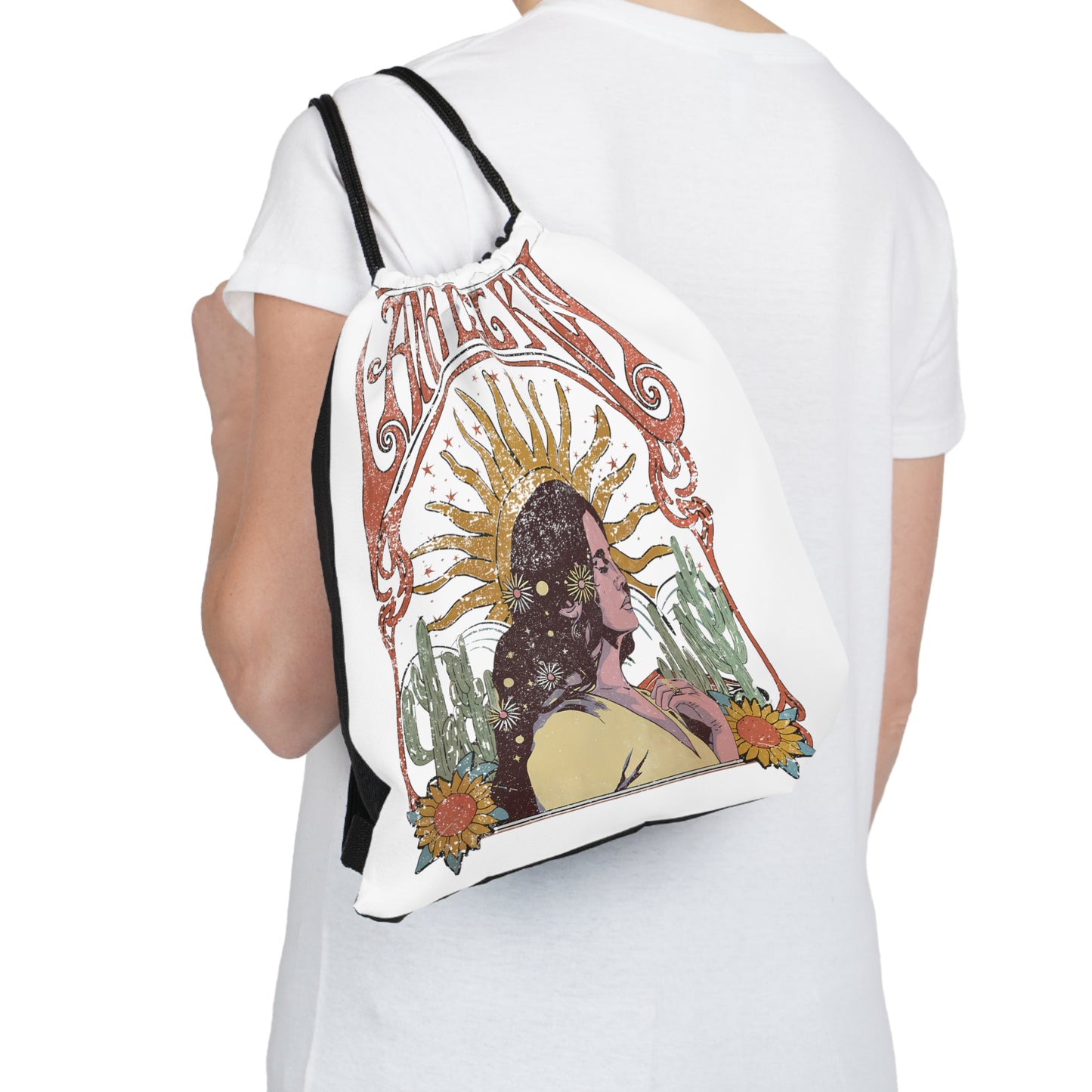 Lana Del Rey Vintage Artwork Outdoor Drawstring Bag