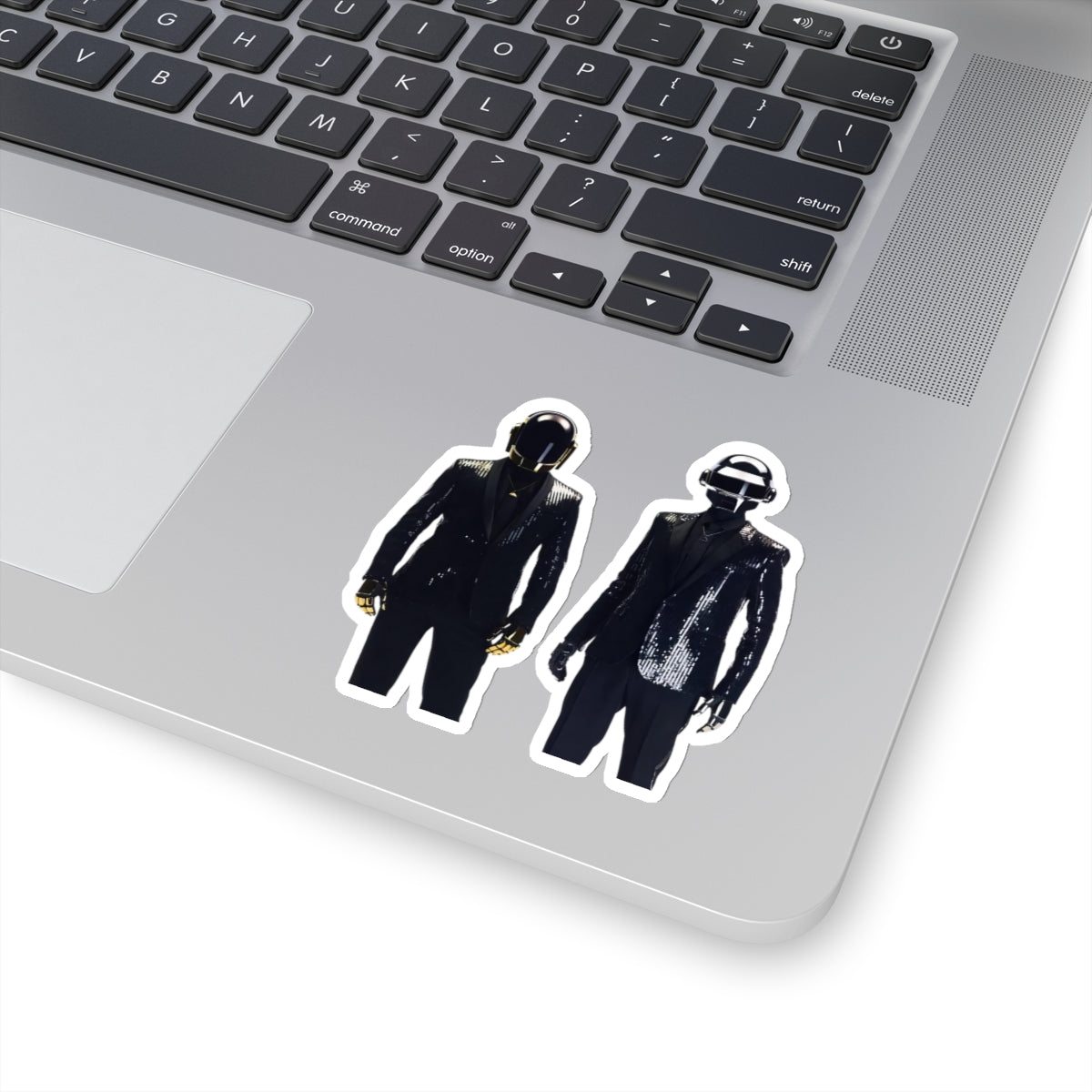 Daft Punk Standing In Black Suits Kiss-Cut Sticker