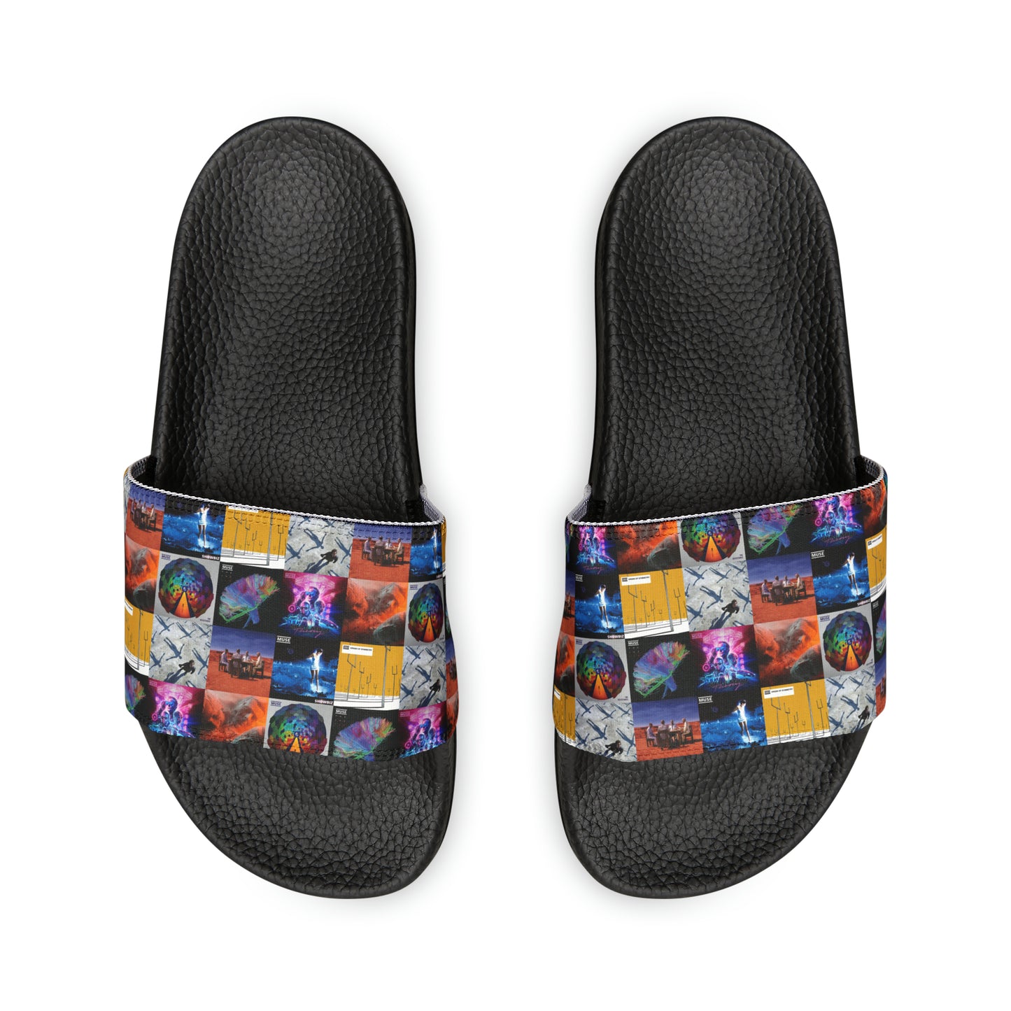 Muse Album Cover Collage Men's Slide Sandals