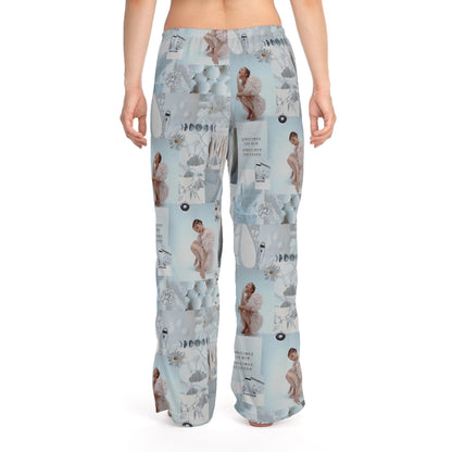 Olivia Rodrigo White Aesthetic Collage Women's Pajama Pants