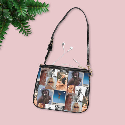 Miley Cyrus Flowers Photo Collage Small Shoulder Bag