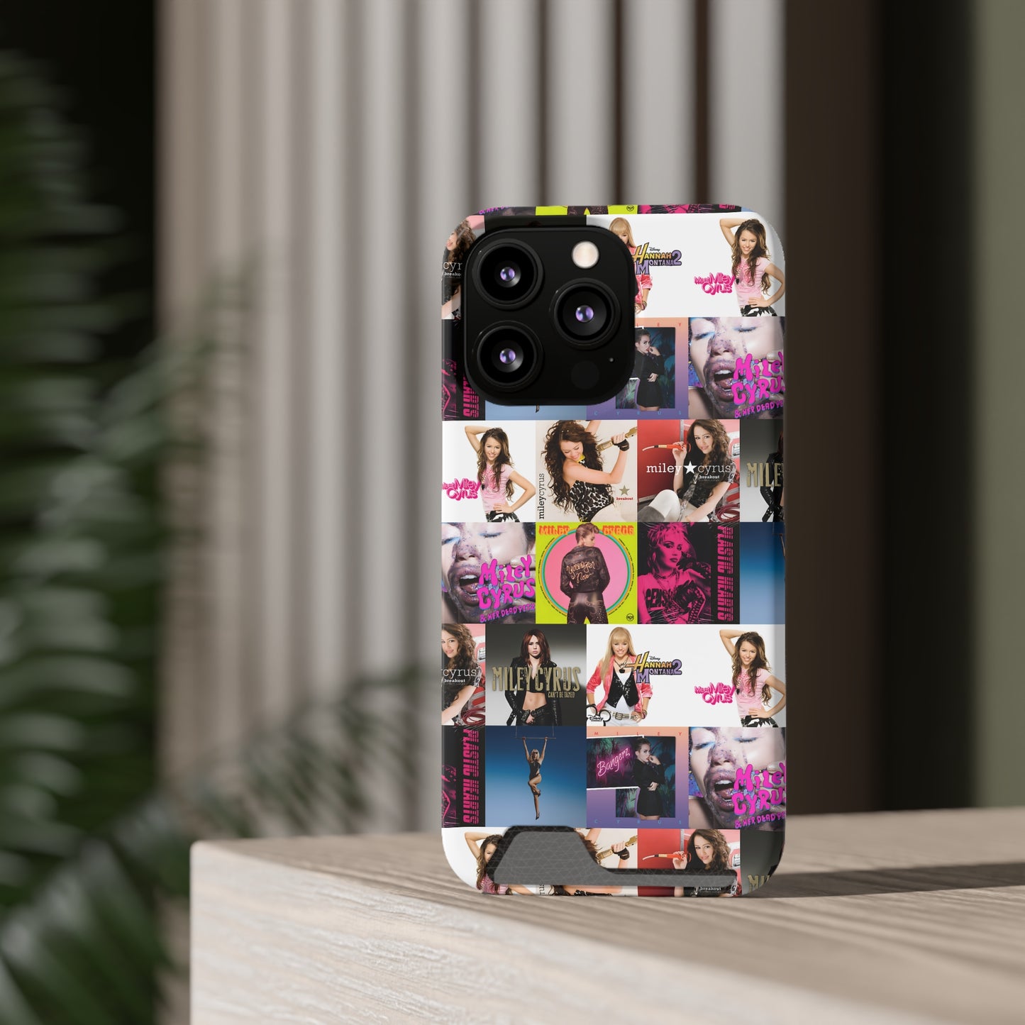Miley Cyrus Album Cover Collage Phone Case With Card Holder