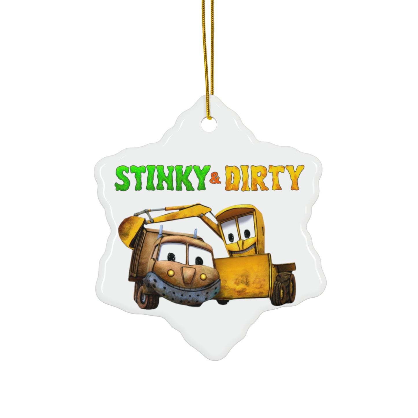 Stinky & Dirty Best Buds Ceramic Ornaments (1pc, 3pcs, 5pcs, 10pcs)