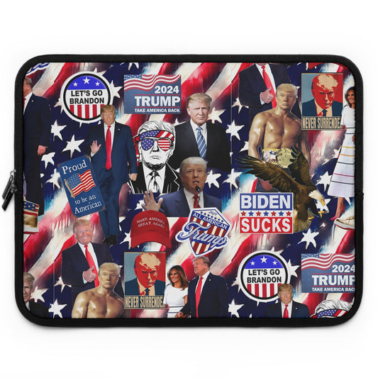 Donald Trump 2024 MAGA Montage Laptop Sleeve