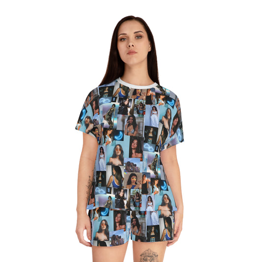 Madison Beer Mind In The Clouds Collage Women's Short Pajama Set