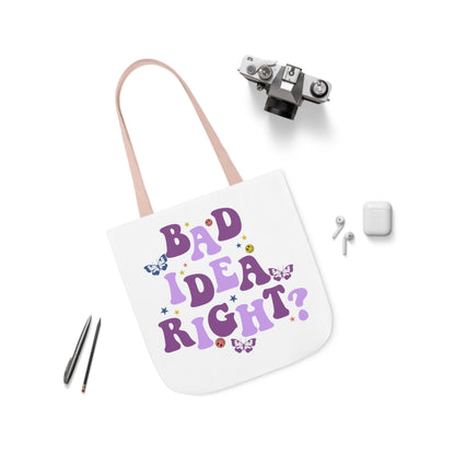 Olivia Rodrigo Bad Idea Right? Polyester Canvas Tote Bag