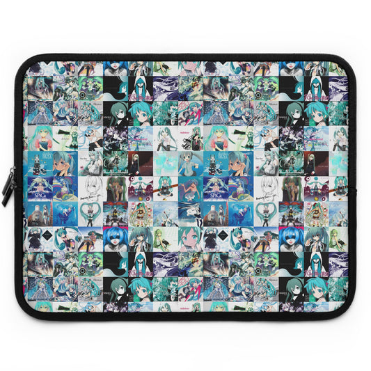 Hatsune Miku Album Cover Collage Laptop Sleeve