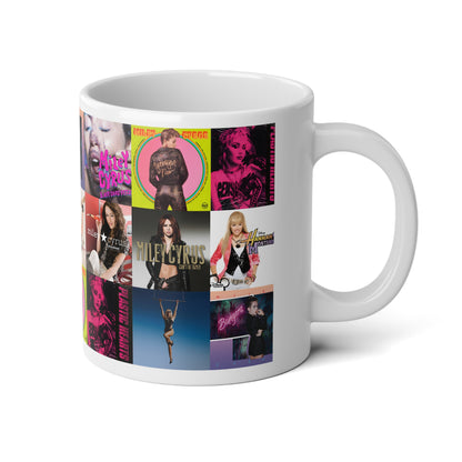 Miley Cyrus Album Cover Collage Jumbo Mug