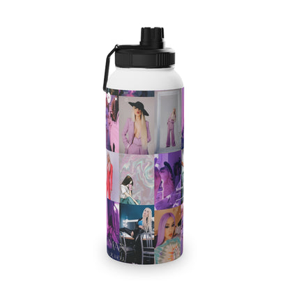 Ava Max Belladonna Photo Collage Stainless Steel Water Bottle with Sports Lid