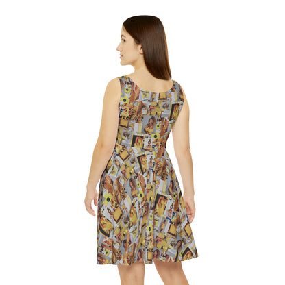 Beyoncè Yellow Oops Collage Women's Skater Dress