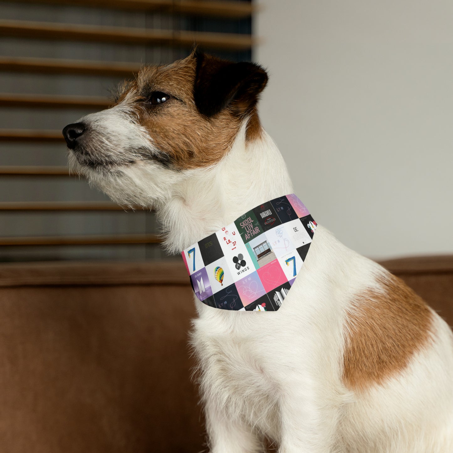 BTS Album Cover Art Collage Pet Bandana Collar