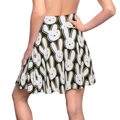 Bad Bunny Logo Pattern Women's Skater Skater Skirt