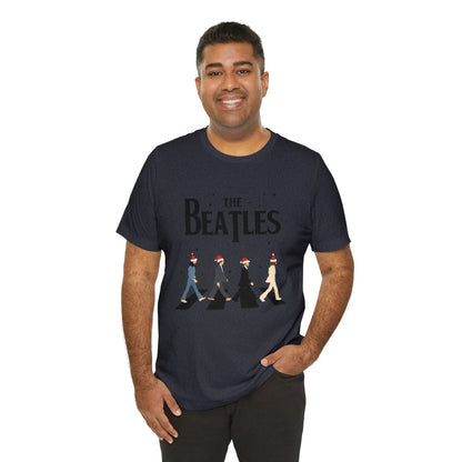 The Beatles Abbey Road Santas Unisex Jersey Short Sleeve Tee Shirt