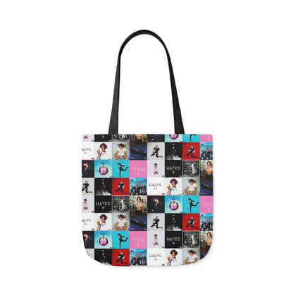 YUNGBLUD Album Cover Art Collage Polyester Canvas Tote Bag