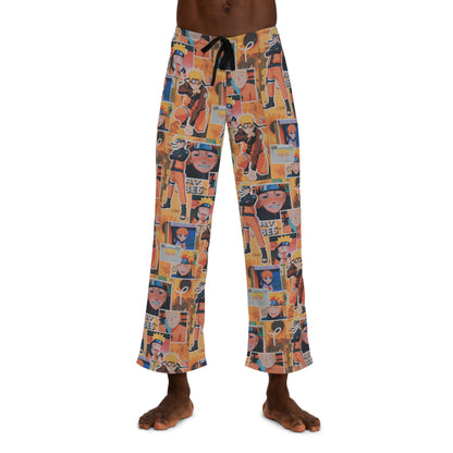 Naruto Uzumaki Sunflower Blaze Collage Men's Pajama Pants