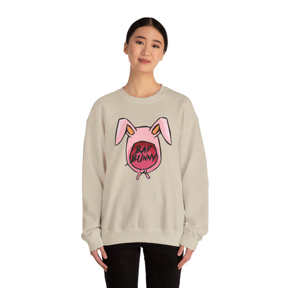 Bad Bunny Hoodie Logo Unisex Heavy Blend Crewneck Sweatshirt