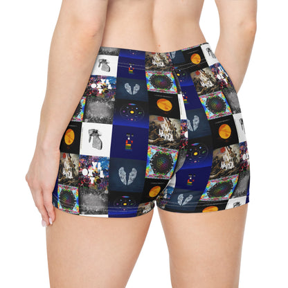 Colplay Album Cover Collage Women's Shorts