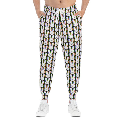 Bad Bunny Logo Pattern Athletic Jogger Sweatpants