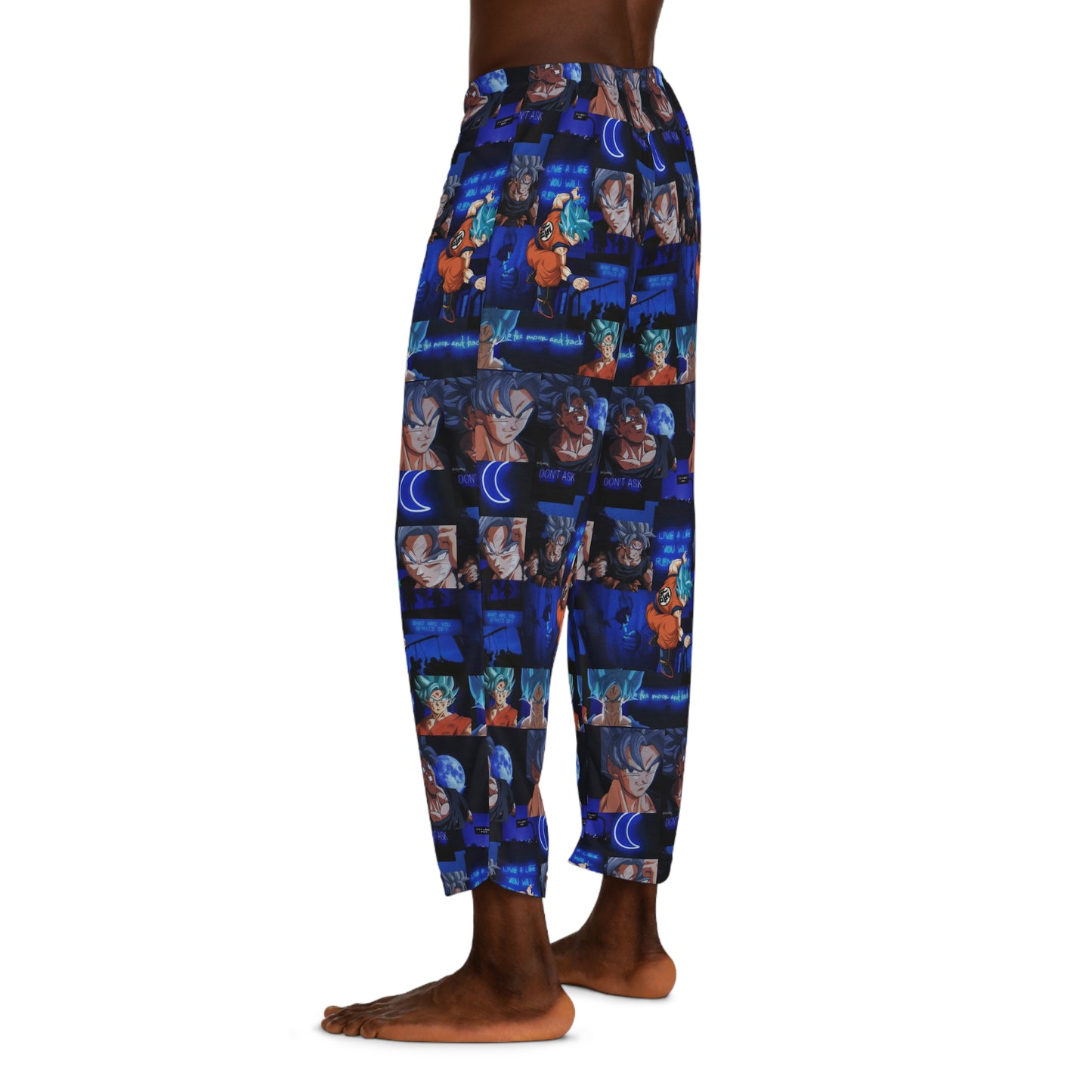 Dragon Ball Z Saiyan Moonlight Collage Men's Pajama Pants