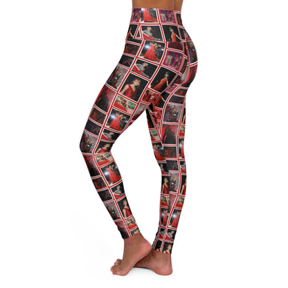 Taylor Swift Red Era Collage High Waisted Yoga Leggings