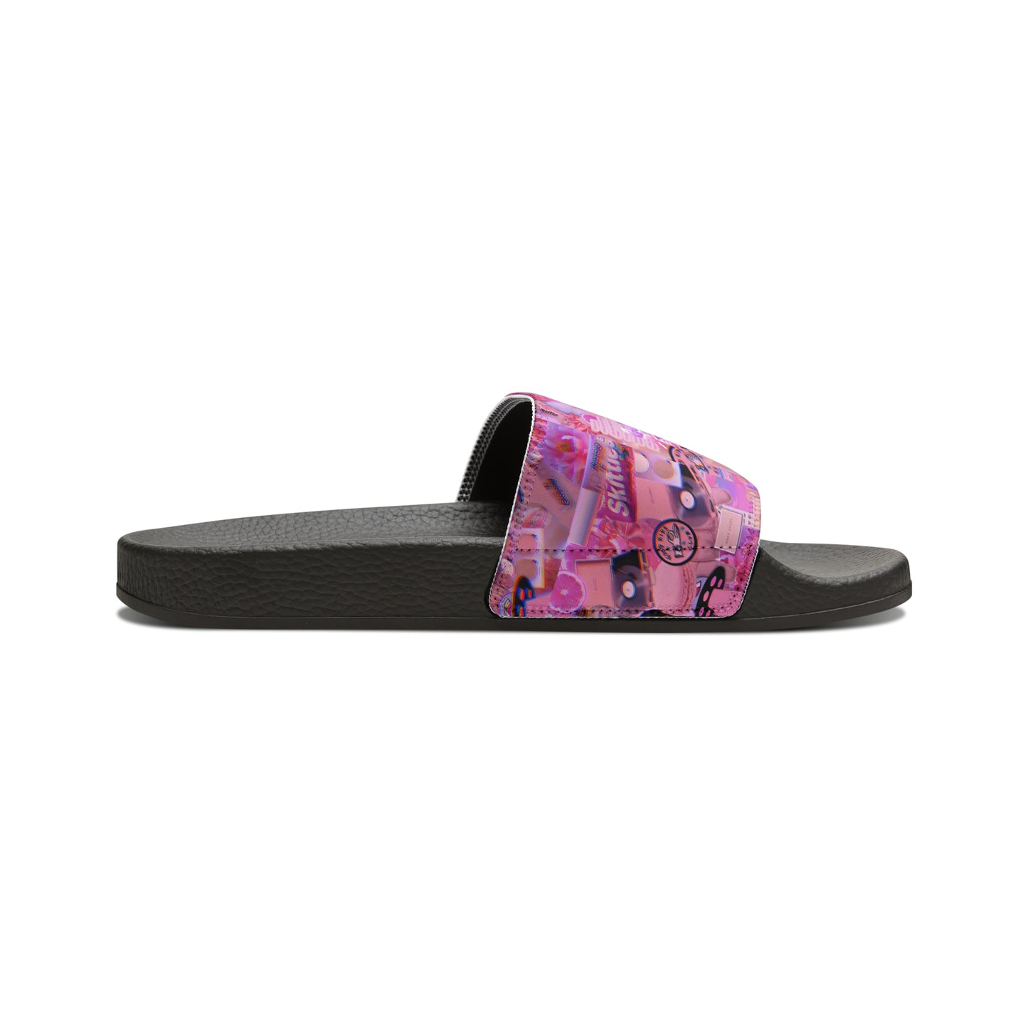 Ariana Grande Purple Vibes Collage Youth Slide Sandals