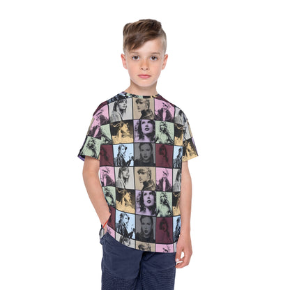 Taylor Swift Eras Collage Kids Sports Jersey