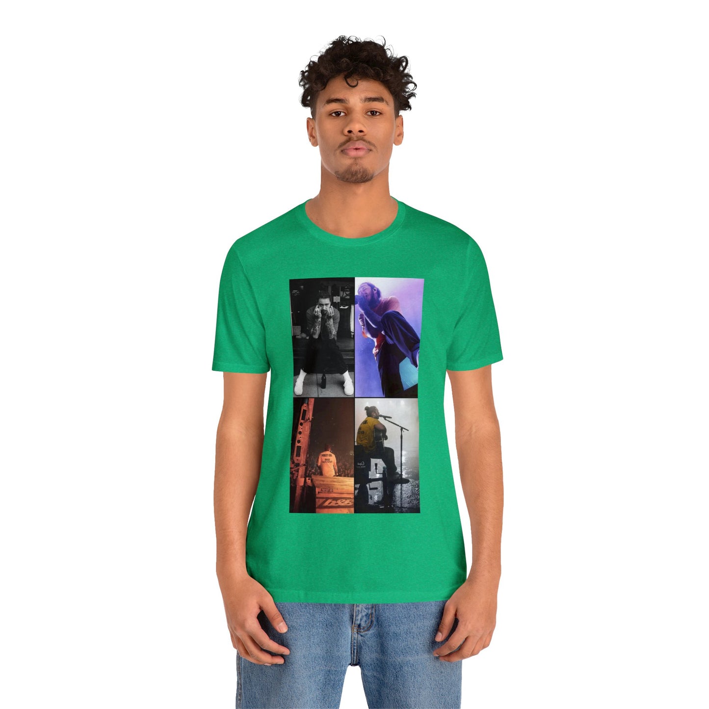 Post Malone On Tour Collage Unisex Jersey Short Sleeve Tee Shirt